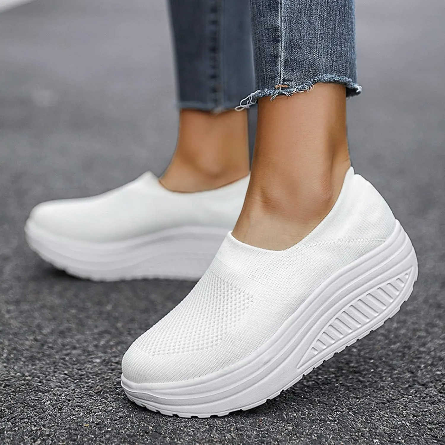 Gym Shoes for Women Weight Lifting Non Slip Work Shoes Women Size 11 Nurse Shoes for Women Comfortable Wide Women's Fashion Sneakers Lace-Up Woven Knit Upper Tenis OrtopDicos De Mujer