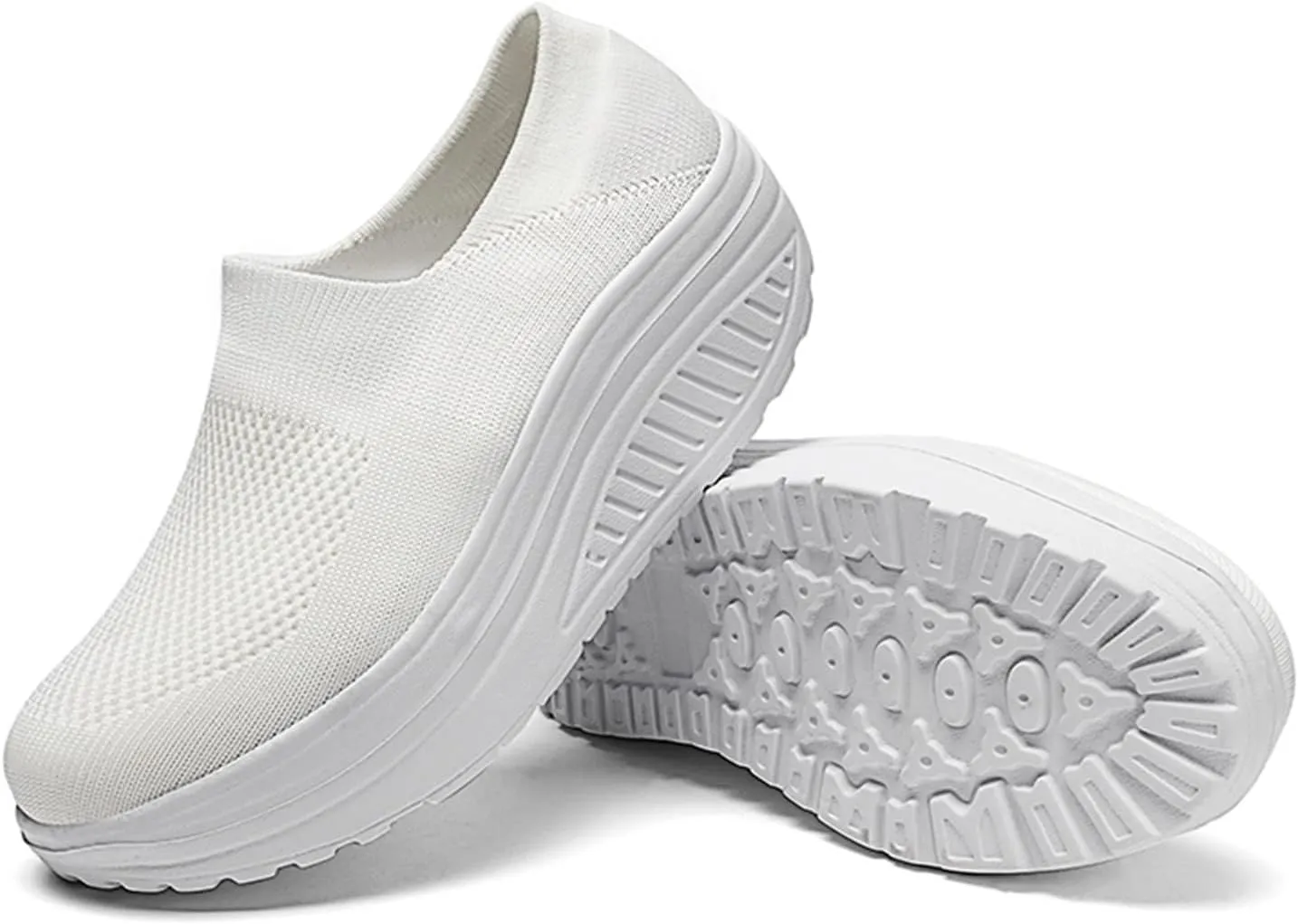 Gym Shoes for Women Weight Lifting Non Slip Work Shoes Women Size 11 Nurse Shoes for Women Comfortable Wide Women's Fashion Sneakers Lace-Up Woven Knit Upper Tenis OrtopDicos De Mujer