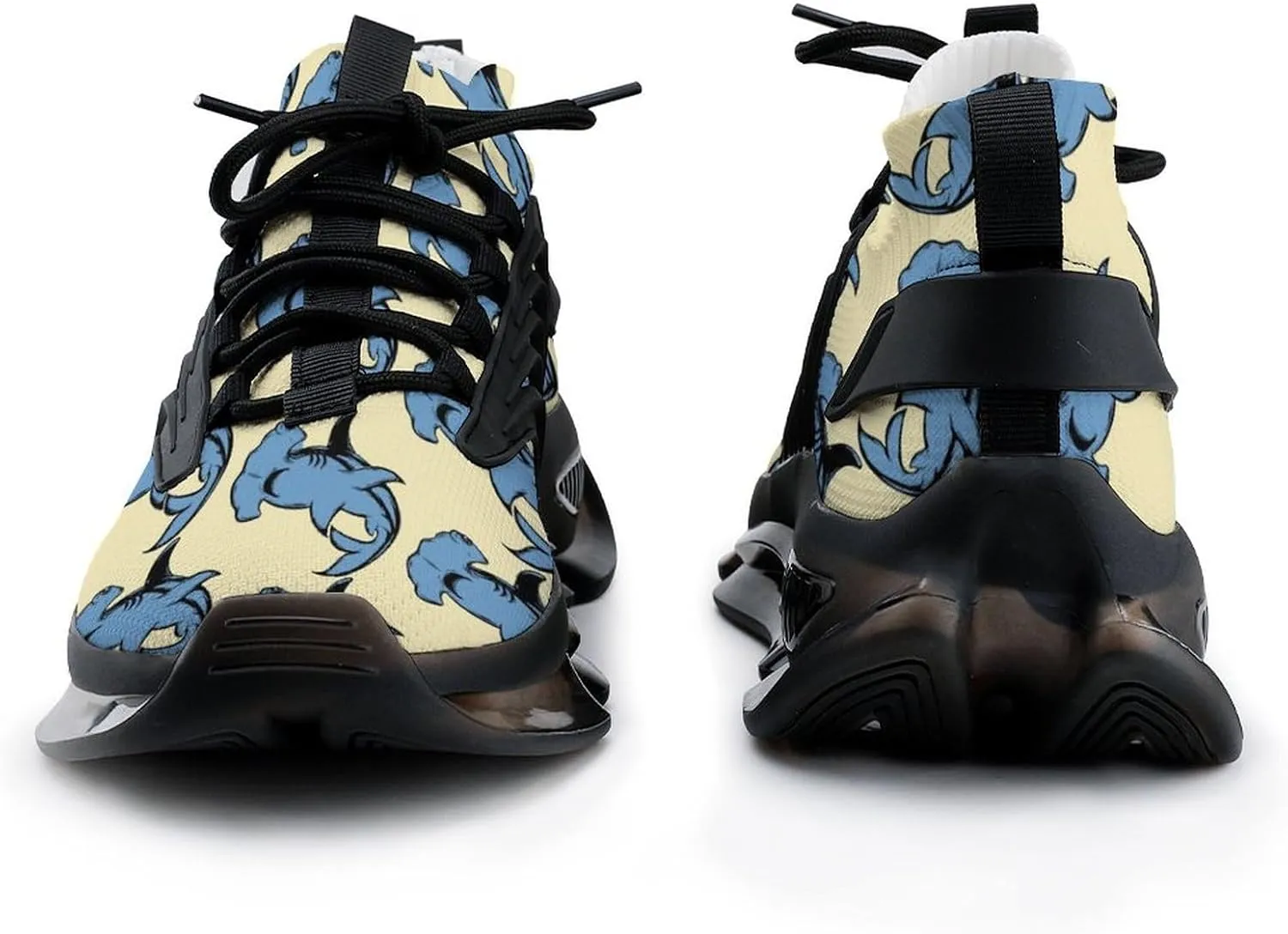 Hammerhead Shark Pattern Walking Shoes for Men Lightweight Tennis Fashion Elastic Sports Shoes Cushion Basketball Shoes