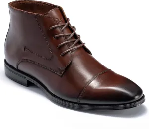 Holy dove Mens Dress Boots,Premium Leather Oxford Chukka, Waterproof Non-Slip Business Boots for Men??