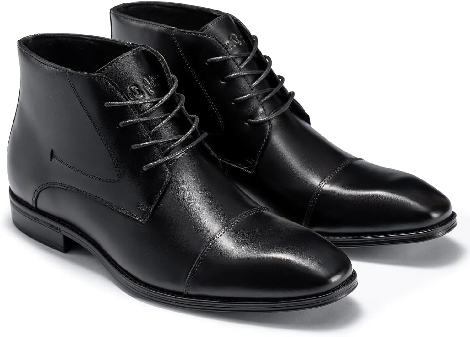 Holy dove Mens Dress Boots,Premium Leather Oxford Chukka, Waterproof Non-Slip Business Boots for Men??
