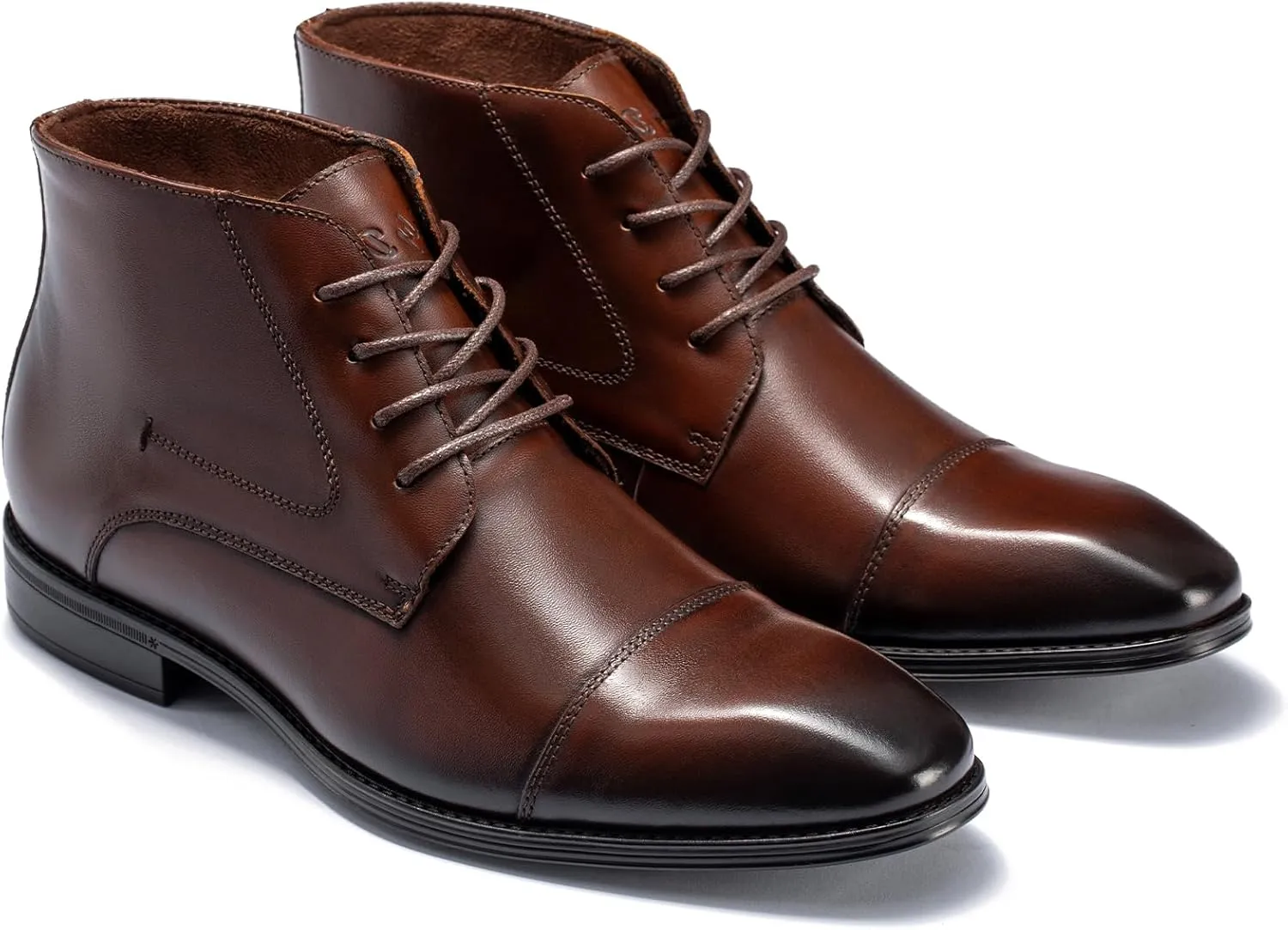 Holy dove Mens Dress Boots,Premium Leather Oxford Chukka, Waterproof Non-Slip Business Boots for Men??