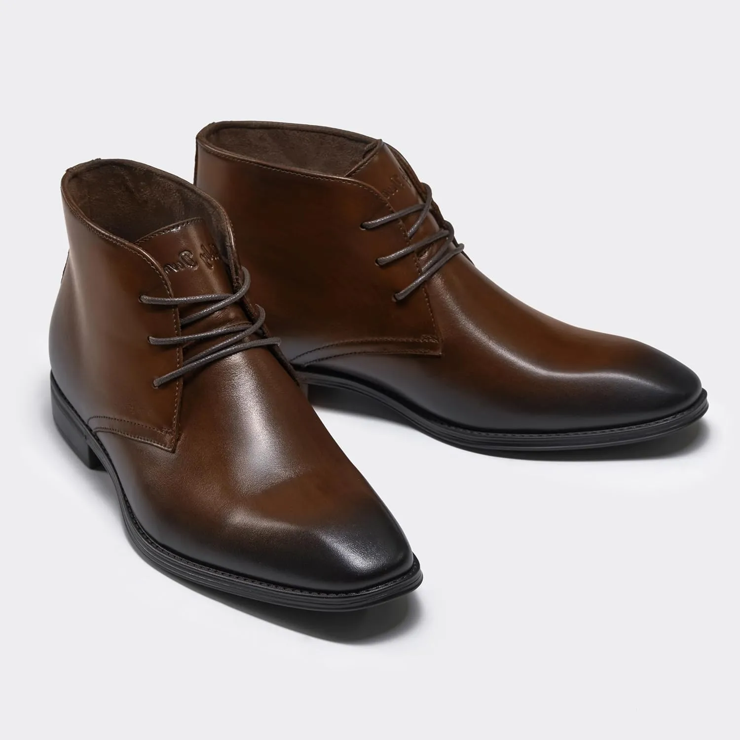 Holy dove Mens Dress Boots,Premium Leather Oxford Chukka, Waterproof Non-Slip Business Boots for Men??