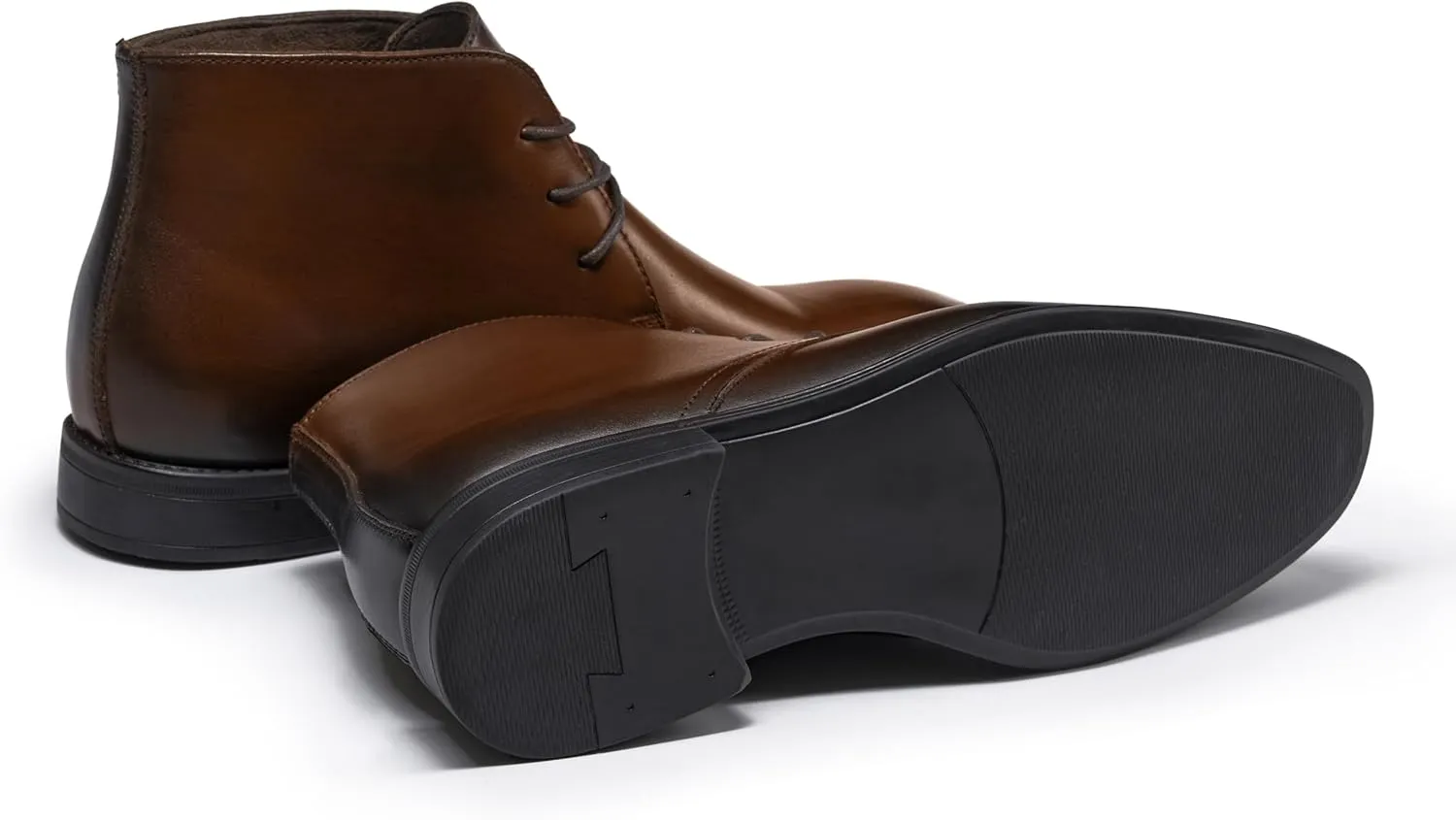 Holy dove Mens Dress Boots,Premium Leather Oxford Chukka, Waterproof Non-Slip Business Boots for Men??