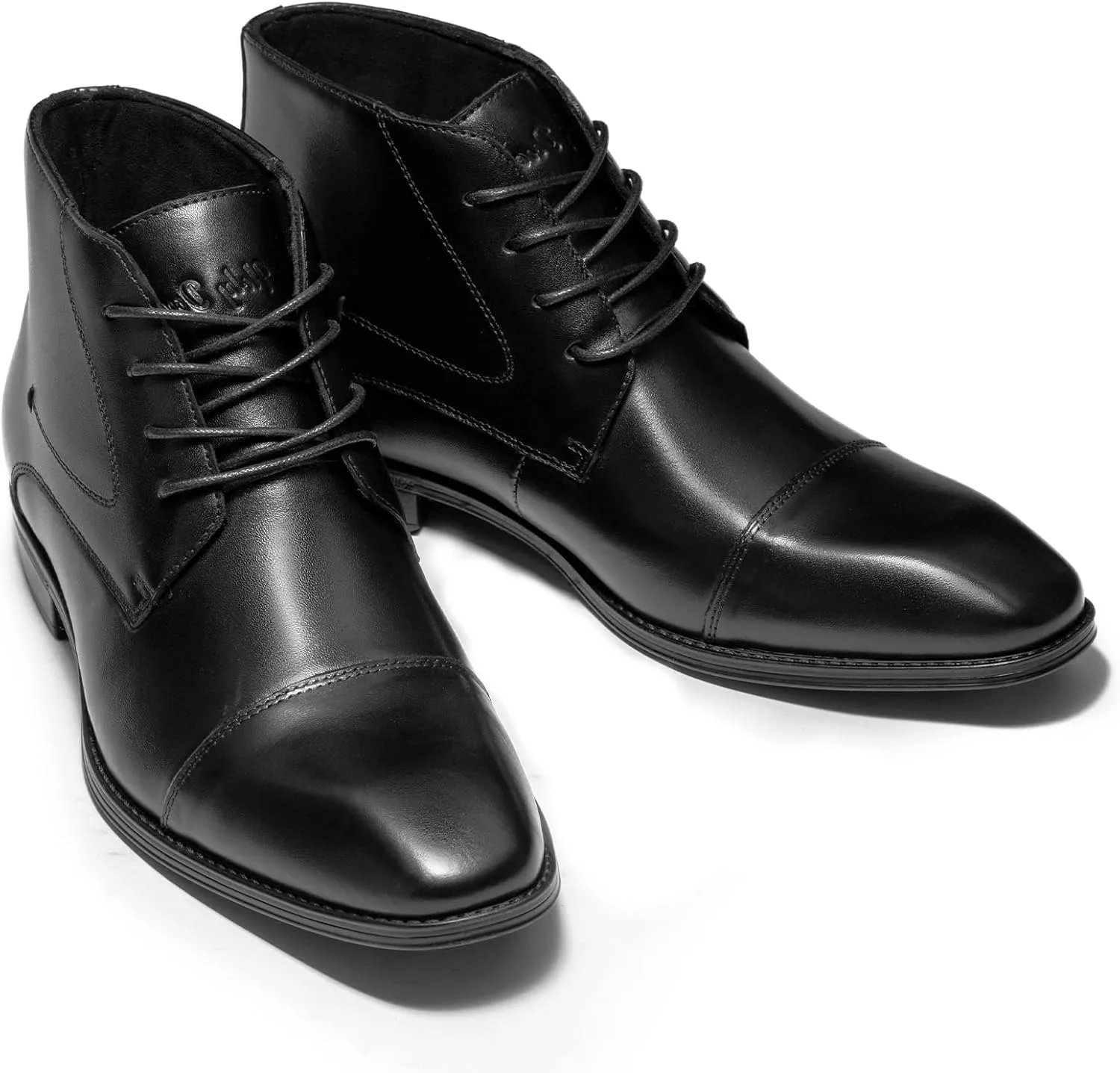 Holy dove Mens Dress Boots,Premium Leather Oxford Chukka, Waterproof Non-Slip Business Boots for Men??