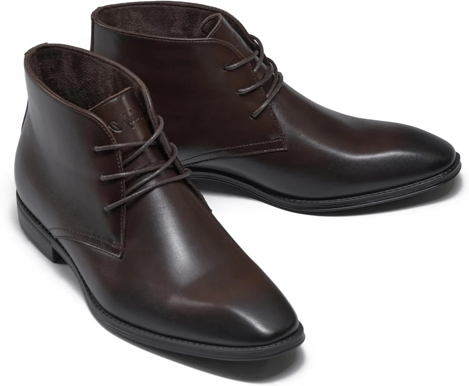 Holy dove Mens Dress Boots,Premium Leather Oxford Chukka, Waterproof Non-Slip Business Boots for Men??