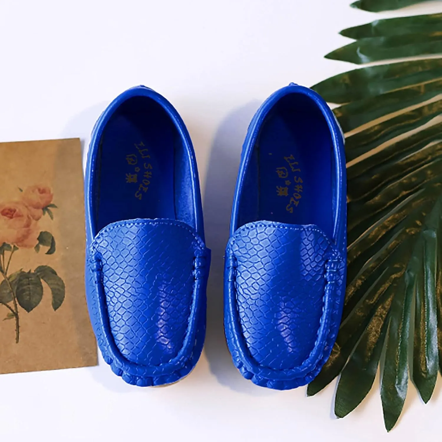 Kids Toddlers Boys Girls Soft Slip On Loafers Slip-On Moccasin Boat Dress Shoes Casual Shoes Formal Leather Flat