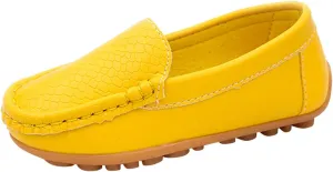 Kids Toddlers Boys Girls Soft Slip On Loafers Slip-On Moccasin Boat Dress Shoes Casual Shoes Formal Leather Flat