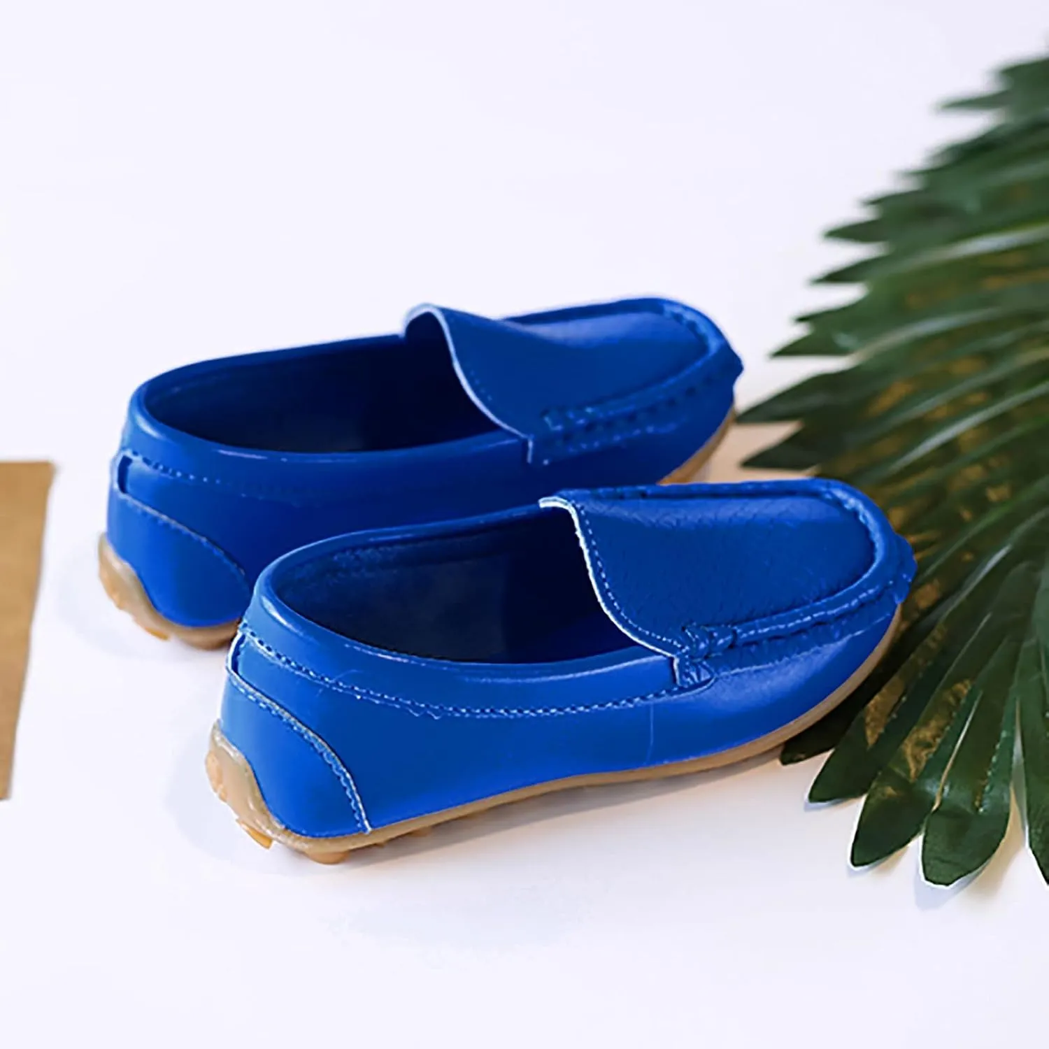 Kids Toddlers Boys Girls Soft Slip On Loafers Slip-On Moccasin Boat Dress Shoes Casual Shoes Formal Leather Flat