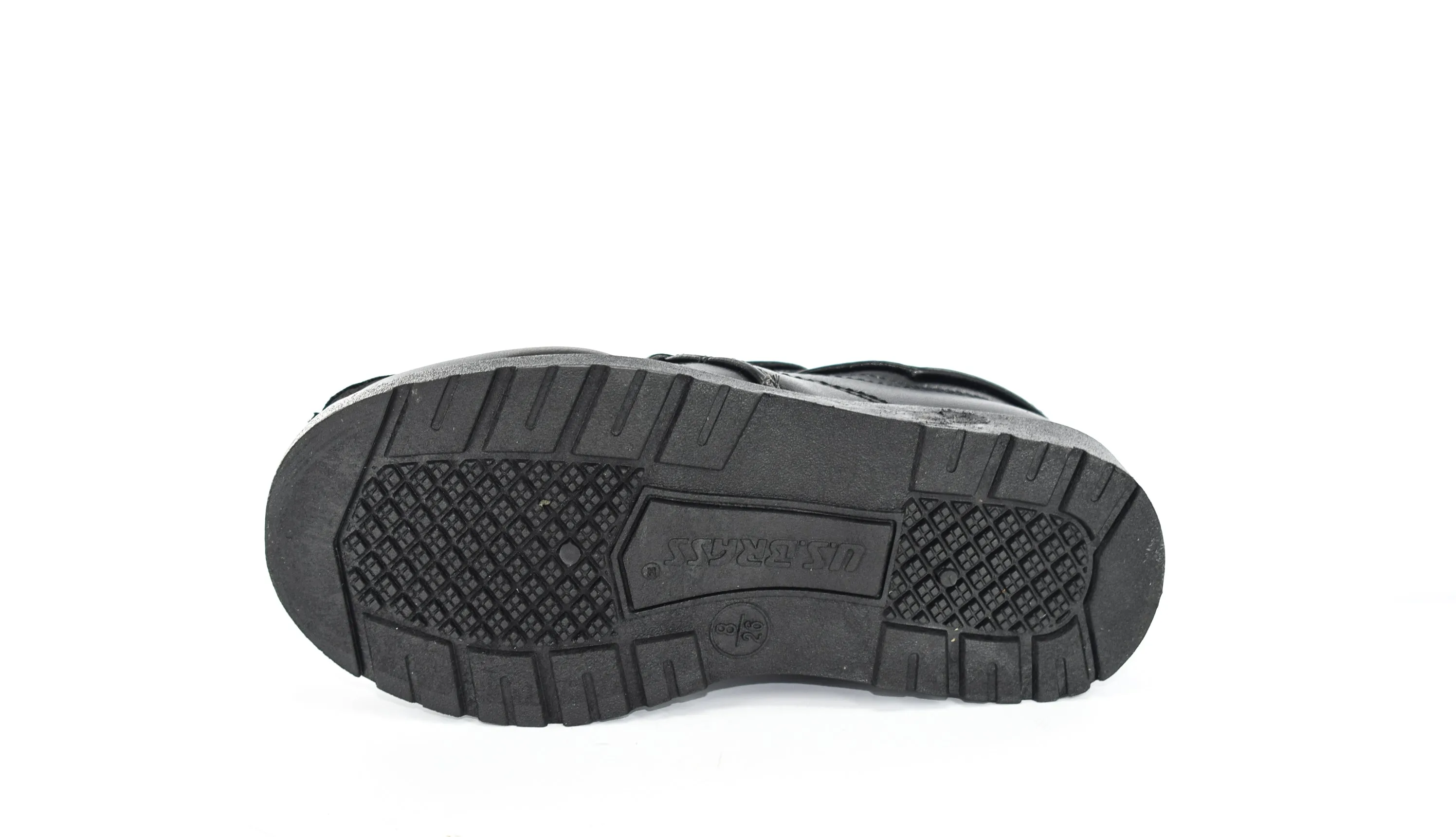 KIDS/BOYS BLACK FAUX LEATHER SLIP ON BOAT SCHOOL SHOES UK SIZE 8-2