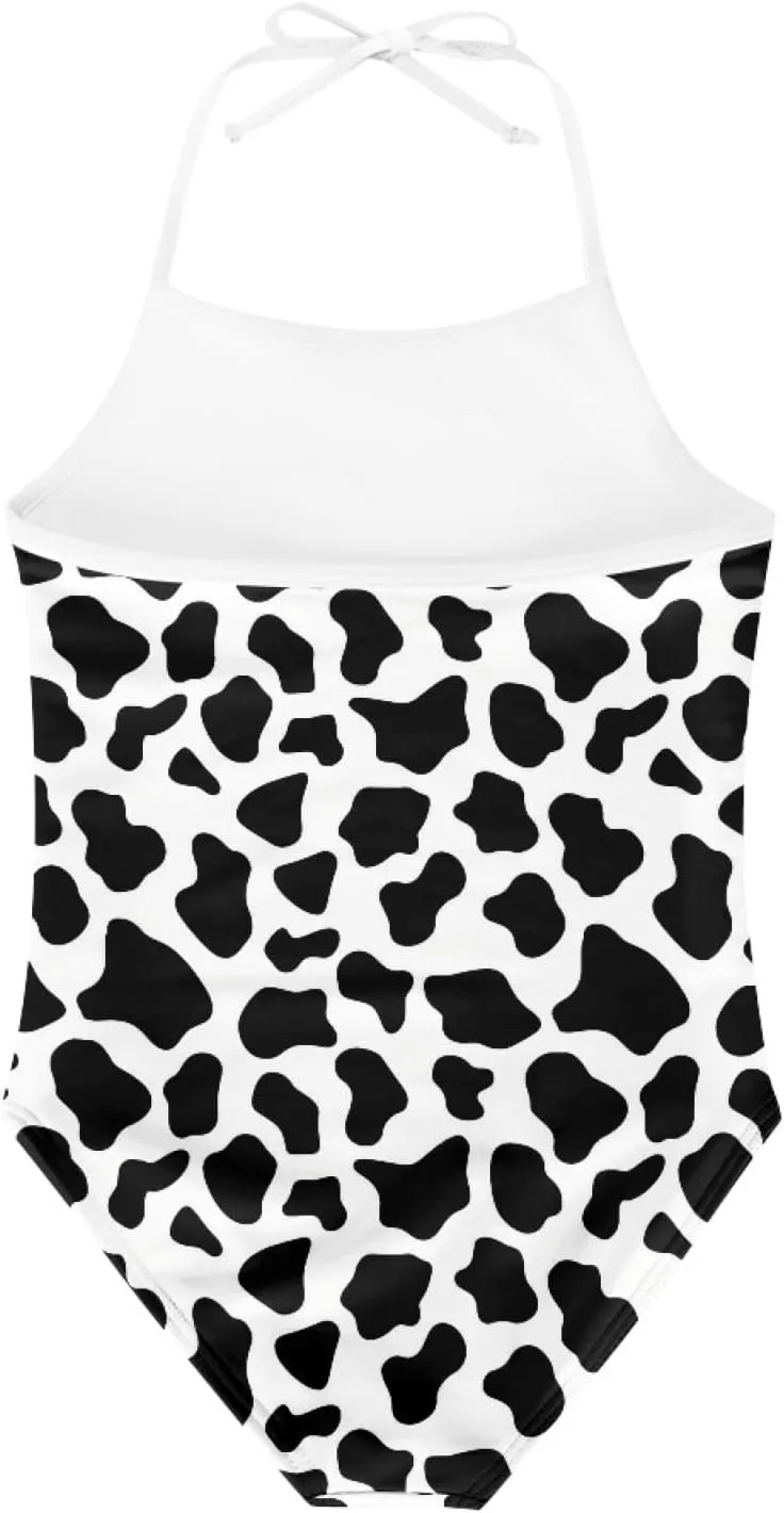 KiuLoam Penguins Group Girls One-Piece Swimsuit Quick Dry Beach Swim Bathing Suit for 3-8 Years Little Girls
