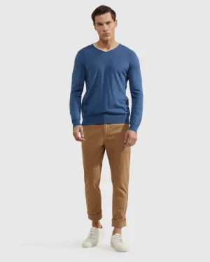 Lenny V Neck Cashmere Blend Pullovr
