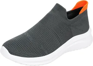 Men Slip on Casual Trainers Walking Shoes Breathable Slip-on Lightweight Comfortable Work Travel Tennis Mesh Sneaker