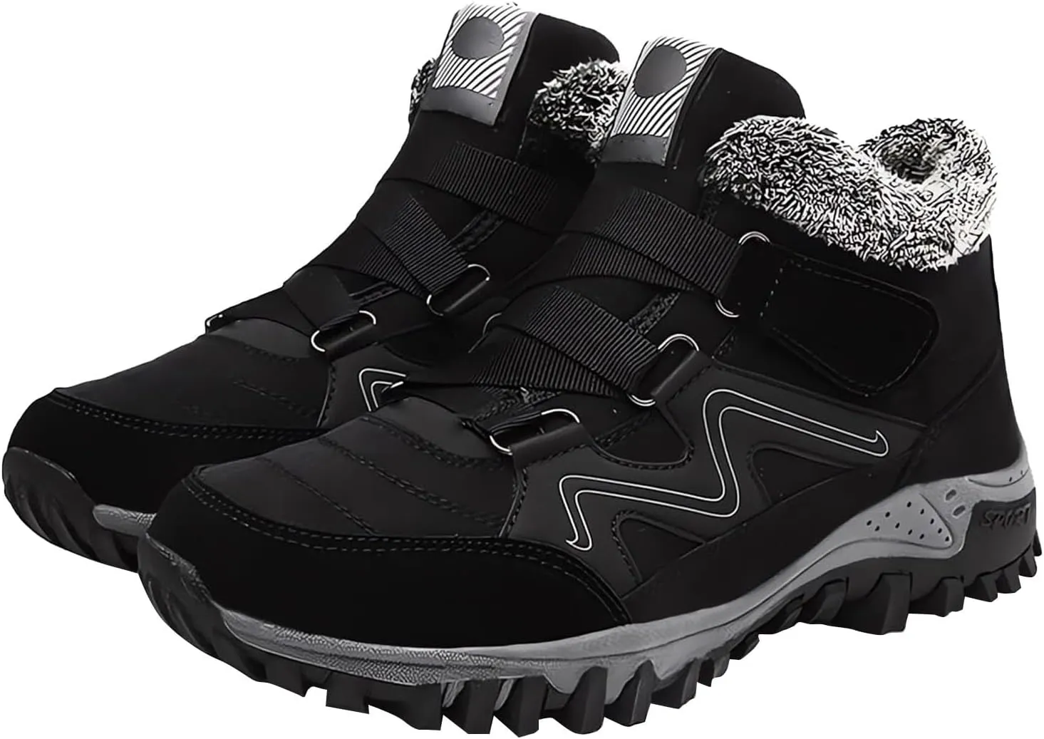 Men Work Boots Non Steel Toe Hiking Sneakers Boot with Comfort Women's Safety Toe Shoes Non Slip Waterproof Outdoor Work Botas Lightweight Hike Grounded Footwear