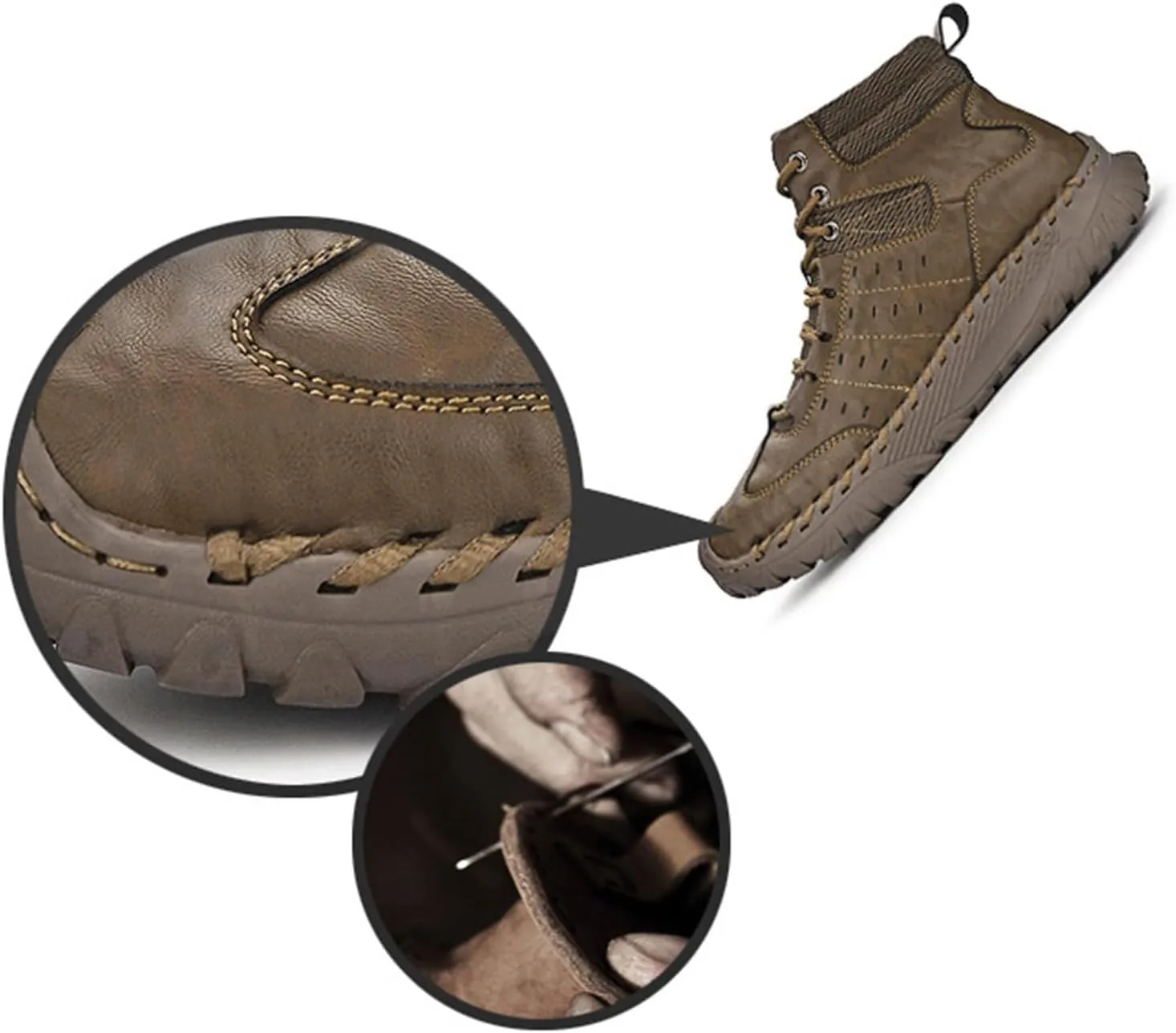 Men Work Boots with Zipper Hiking Sneakers Shoes Slip On Women Safety Shoes Business Casual Platform Sneakers Lightweight Safety Hike Grounded Footwear