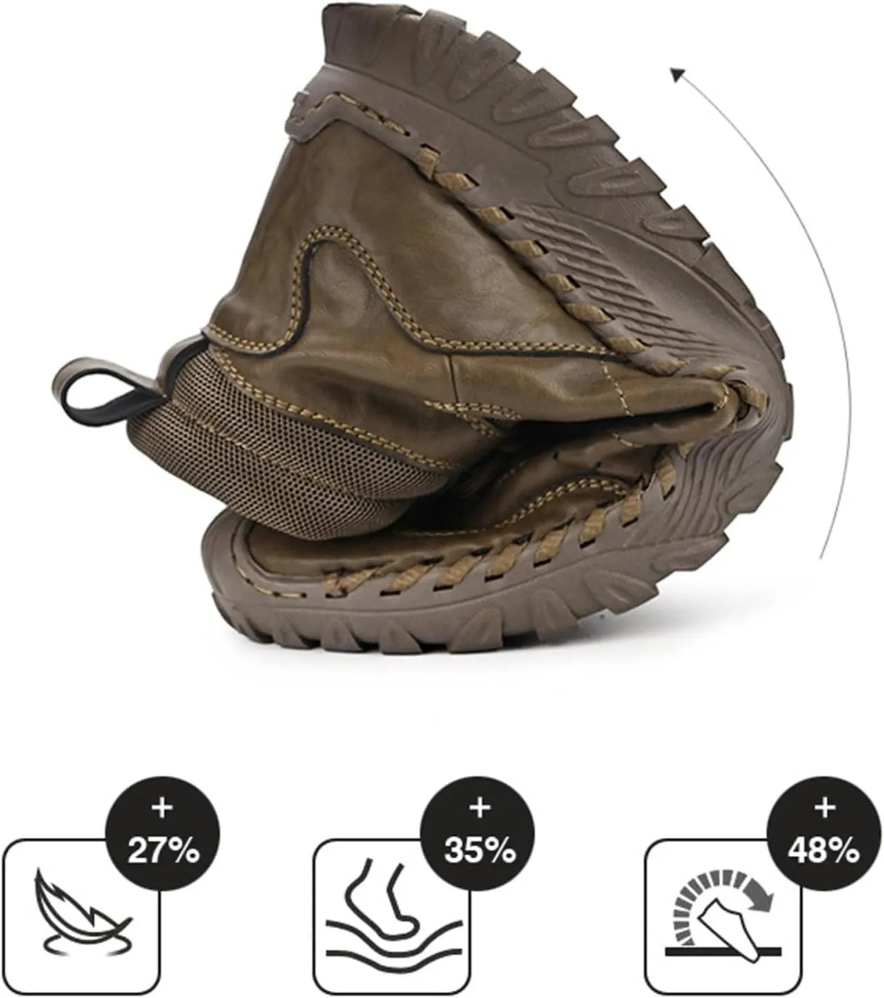 Men Work Boots with Zipper Hiking Sneakers Shoes Slip On Women Safety Shoes Business Casual Platform Sneakers Lightweight Safety Hike Grounded Footwear