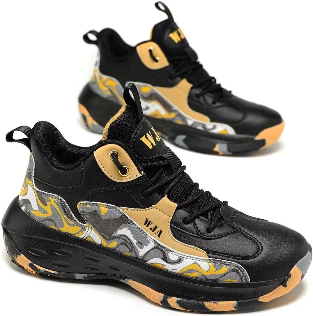 Men's Basketball Shoes Lightweight and Breathable Running Shoes Anti-Slip Outdoor Sports Shoes
