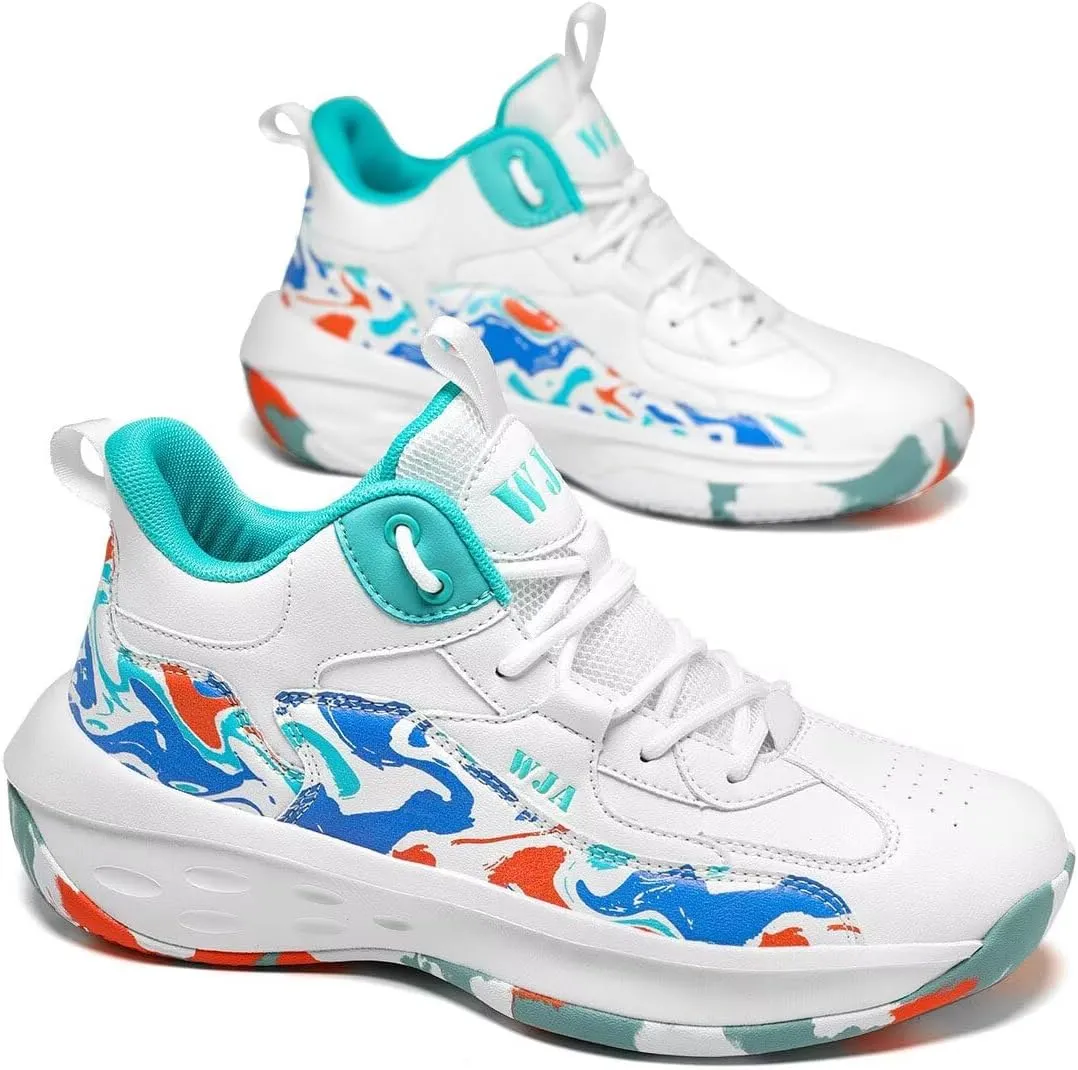 Men's Basketball Shoes Lightweight and Breathable Running Shoes Anti-Slip Outdoor Sports Shoes