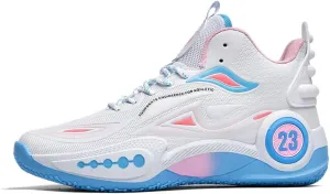 Men's Basketball Shoes Mid Basketball Sneakers Non-Slip Outdoor Cushioning Workout Shoes