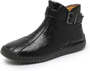 Men's Hiking Boots Waterproof Anti-slip Warm Casual Chukka Boots for Men Men's Fur-Lined Ankle Boots