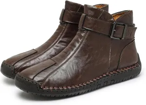 Men's Hiking Boots Waterproof Anti-slip Warm Casual Chukka Boots for Men Men's Fur-Lined Ankle Boots
