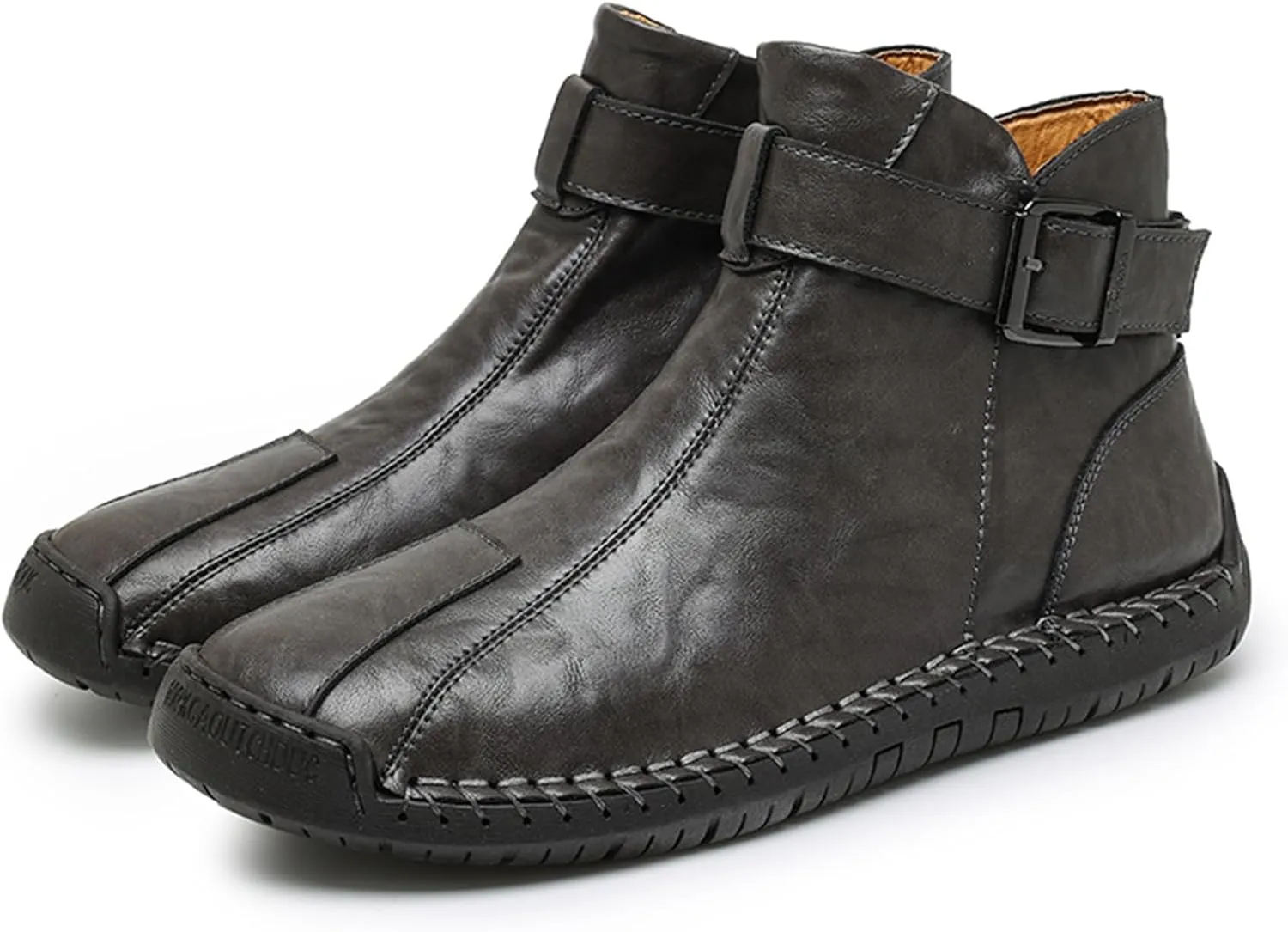 Men's Hiking Boots Waterproof Anti-slip Warm Casual Chukka Boots for Men Men's Fur-Lined Ankle Boots
