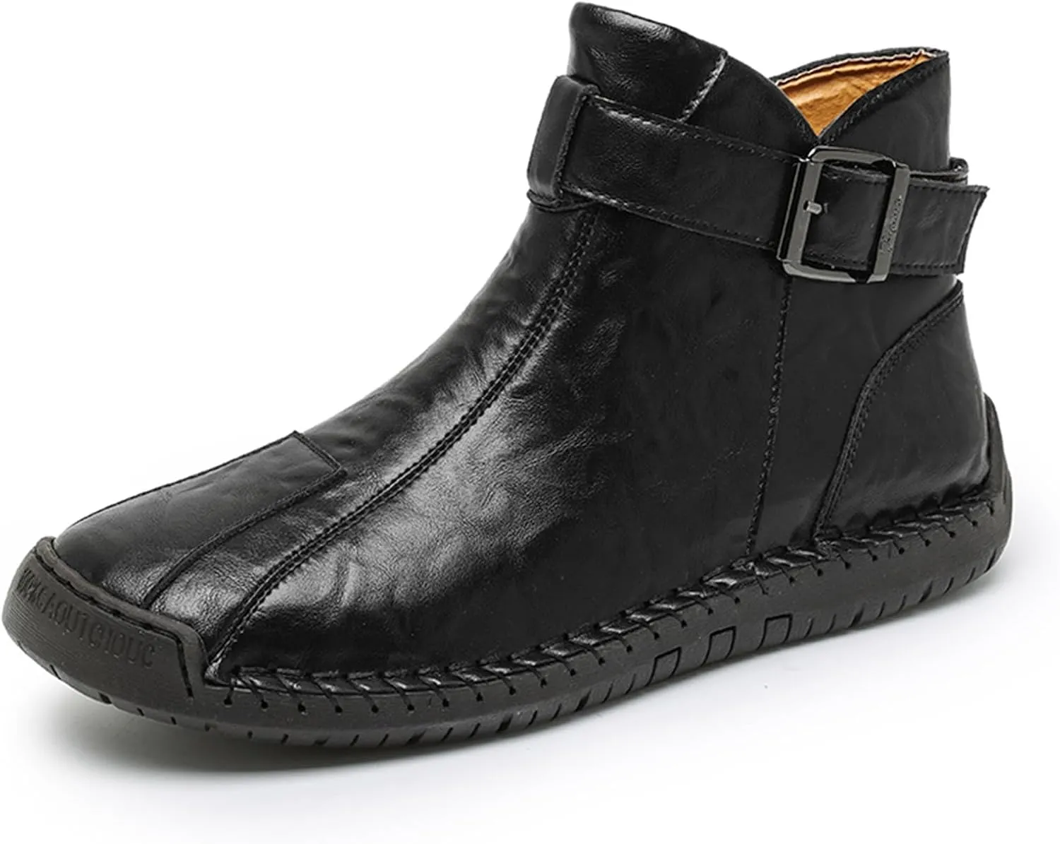 Men's Hiking Boots Waterproof Anti-slip Warm Casual Chukka Boots for Men Men's Fur-Lined Ankle Boots