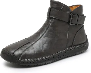 Men's Hiking Boots Waterproof Anti-slip Warm Casual Chukka Boots for Men Men's Fur-Lined Ankle Boots
