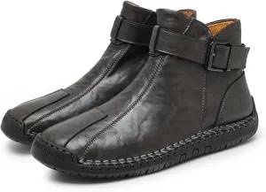 Men's Hiking Boots Waterproof Anti-slip Warm Casual Chukka Boots for Men Men's Fur-Lined Ankle Boots