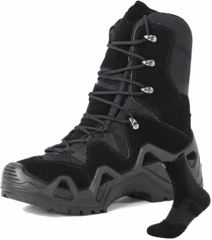 Men's Military & Tactical Boots, Durable Army Combat Boots Comfortable Work Boots Waterproof Security Boots Outdoor Army Hunting Jungle Hiking Boots