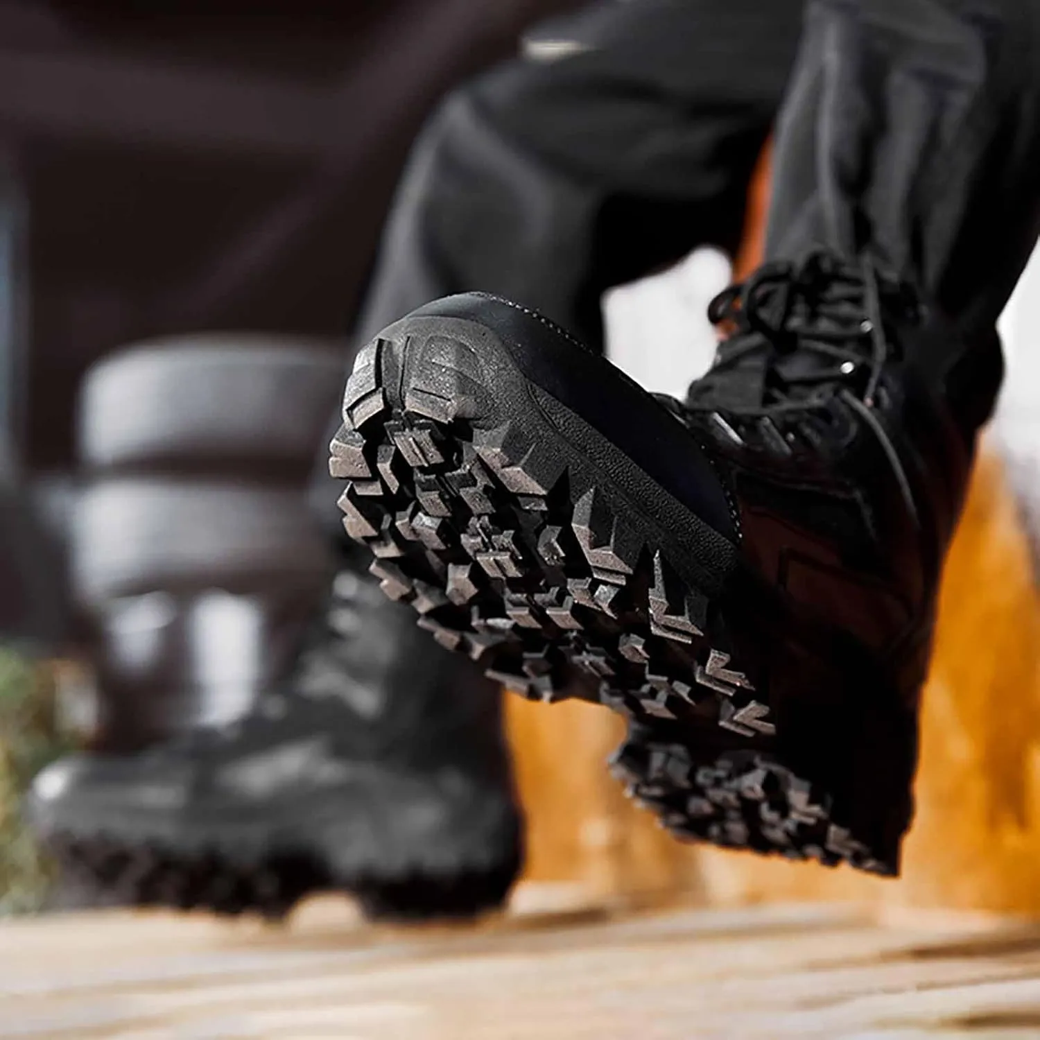 Men's Military Tactical Boots, Durable Combat Boots, Lightweight Work Boots, Military and Tactical Footwear, Waterproof Hiking Work Boots, Men's Tactical Boots, Breathable Desert Boots