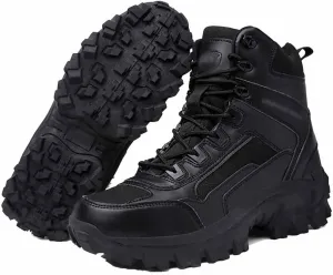 Men's Military Tactical Boots, Durable Combat Boots, Lightweight Work Boots, Military and Tactical Footwear, Waterproof Hiking Work Boots, Men's Tactical Boots, Breathable Desert Boots