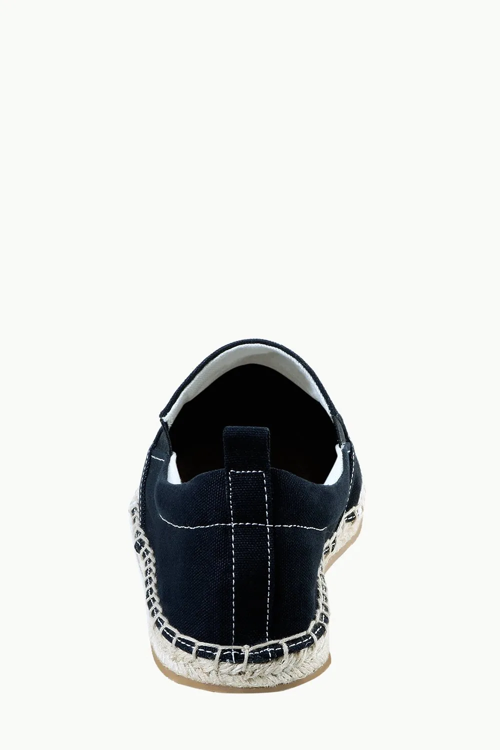 Mens Padded Leather Stripes Espadrilles