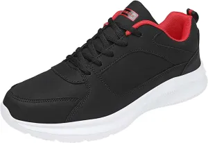 Mens Shoes Casual Fashion Large Size Leather Solid Color Lace Up Casual Shoes Running Big Sneaker Slippers Men
