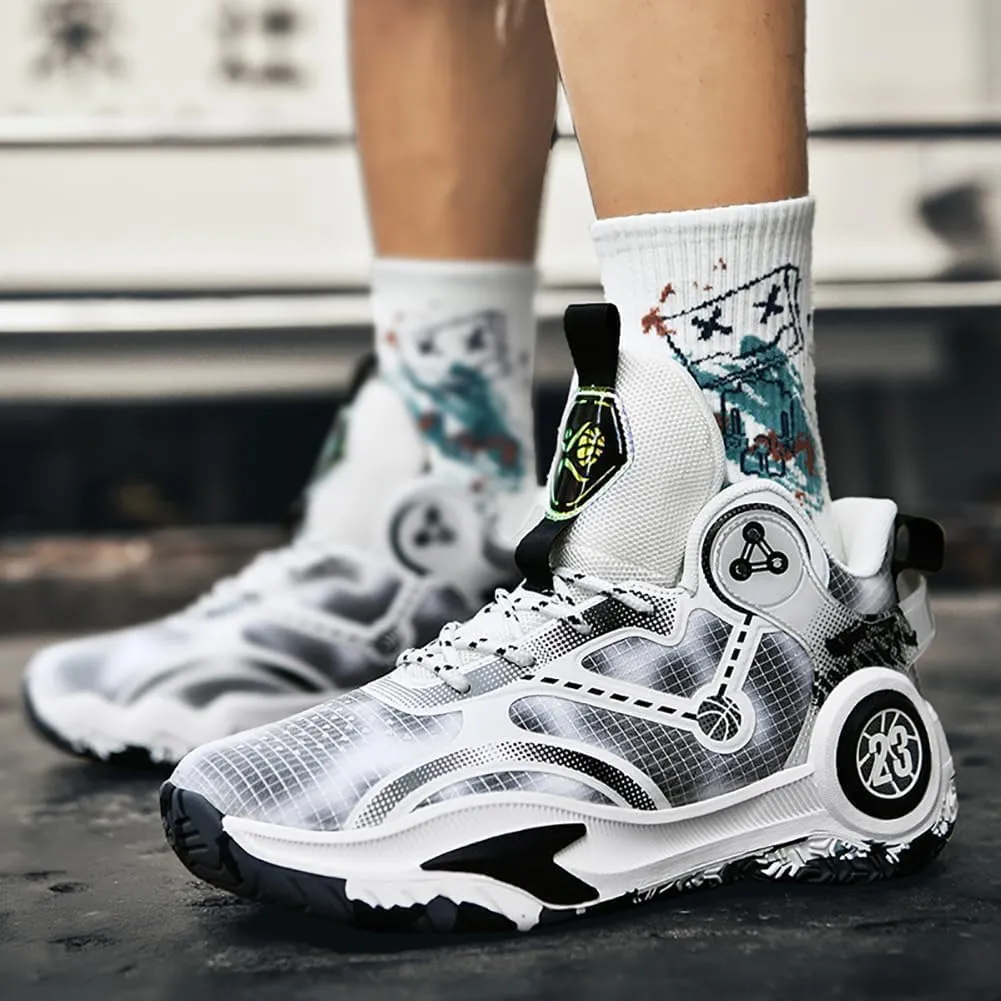 Men's Shoes Fashion Sports Shoes Breathable Running Shoes Men's Basketball Shoes Anti Slip Sports Shoes Couple Style