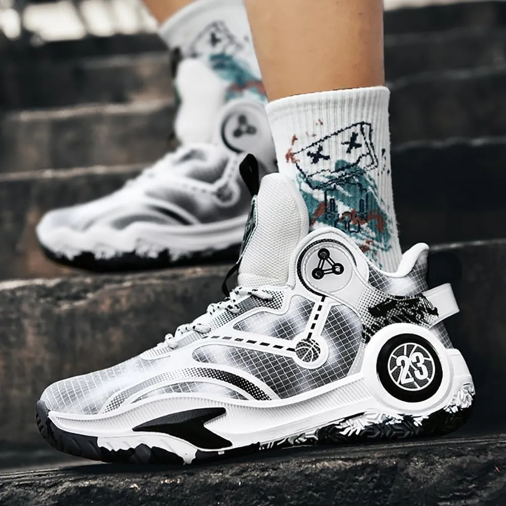 Men's Shoes Fashion Sports Shoes Breathable Running Shoes Men's Basketball Shoes Anti Slip Sports Shoes Couple Style