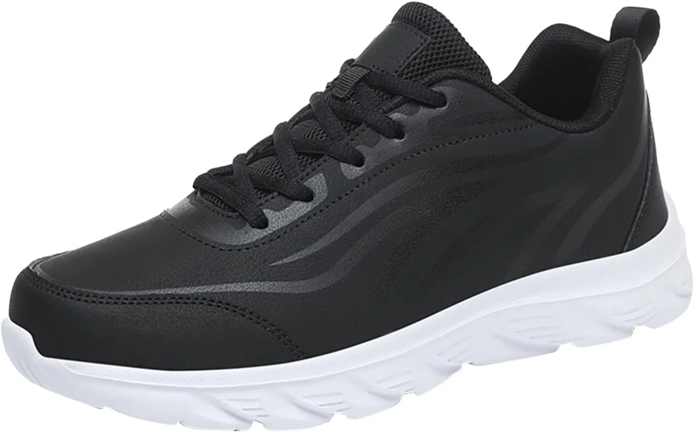 Mens Shoes Large Size Casual Leather Print Casual Fashion Simple Shoes Running Mens Club Sneaker