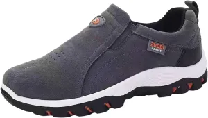 Men's Simple and Fashionable Round Head Solid Color Lightweight Breathable Soft Bottom Men's Work Shoes Sneaker