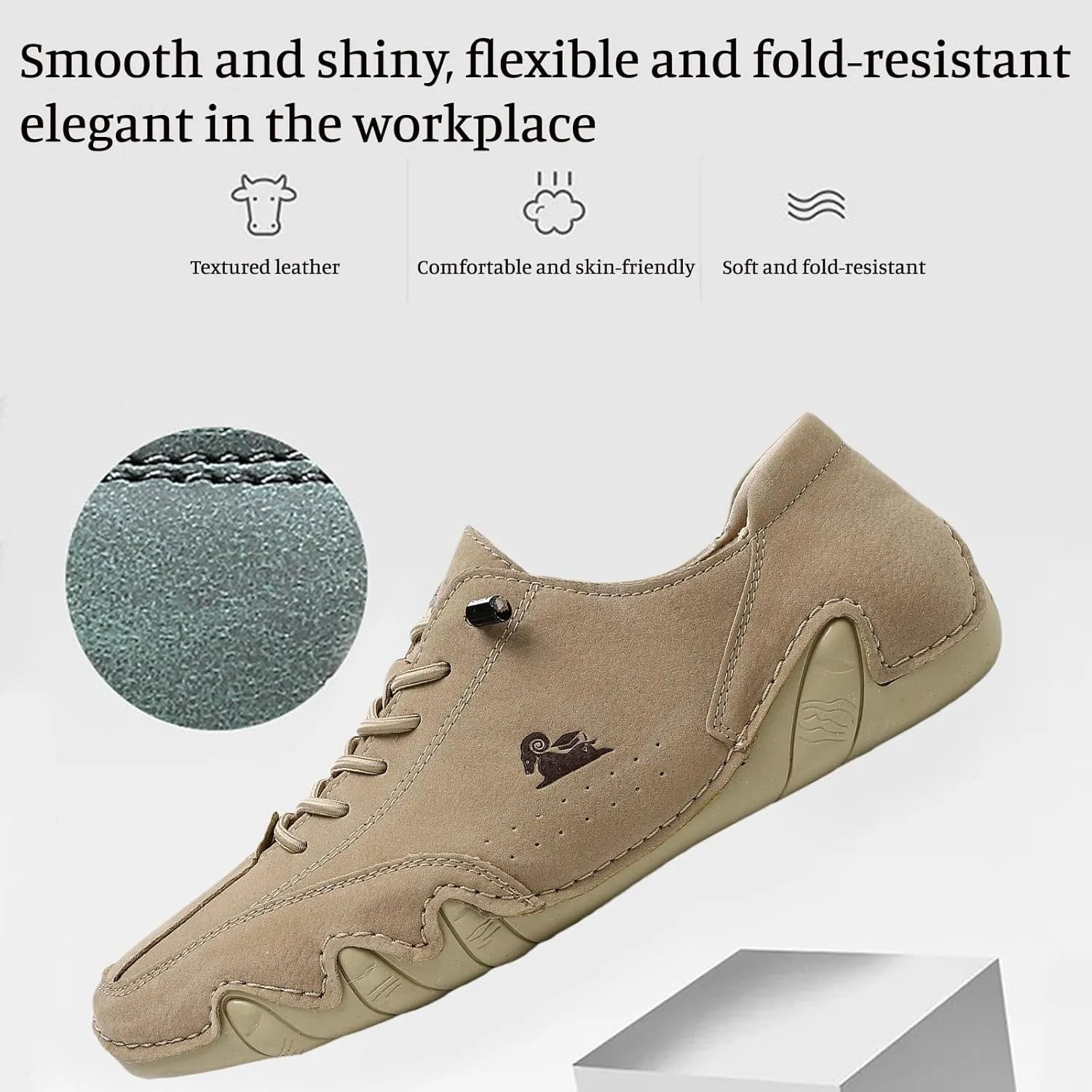 Men's Slip on Loafers Breathable Leather Shoes Driving Shoes Women's Fashion Sneakers Casual Slip On Shoe Comfort Handmade Chukka Boots Dress Walking Running Shoe Casual Lightweight Sneakers Unisex