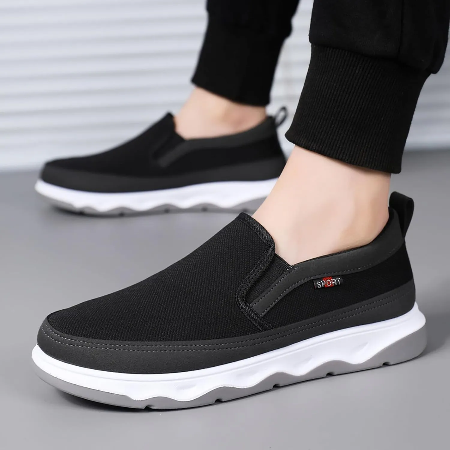 Mens Slip on Shoes Mens Athletic Shoes Slip on Shoe for Men Sneaker for Men Breathable Mesh Sneaker