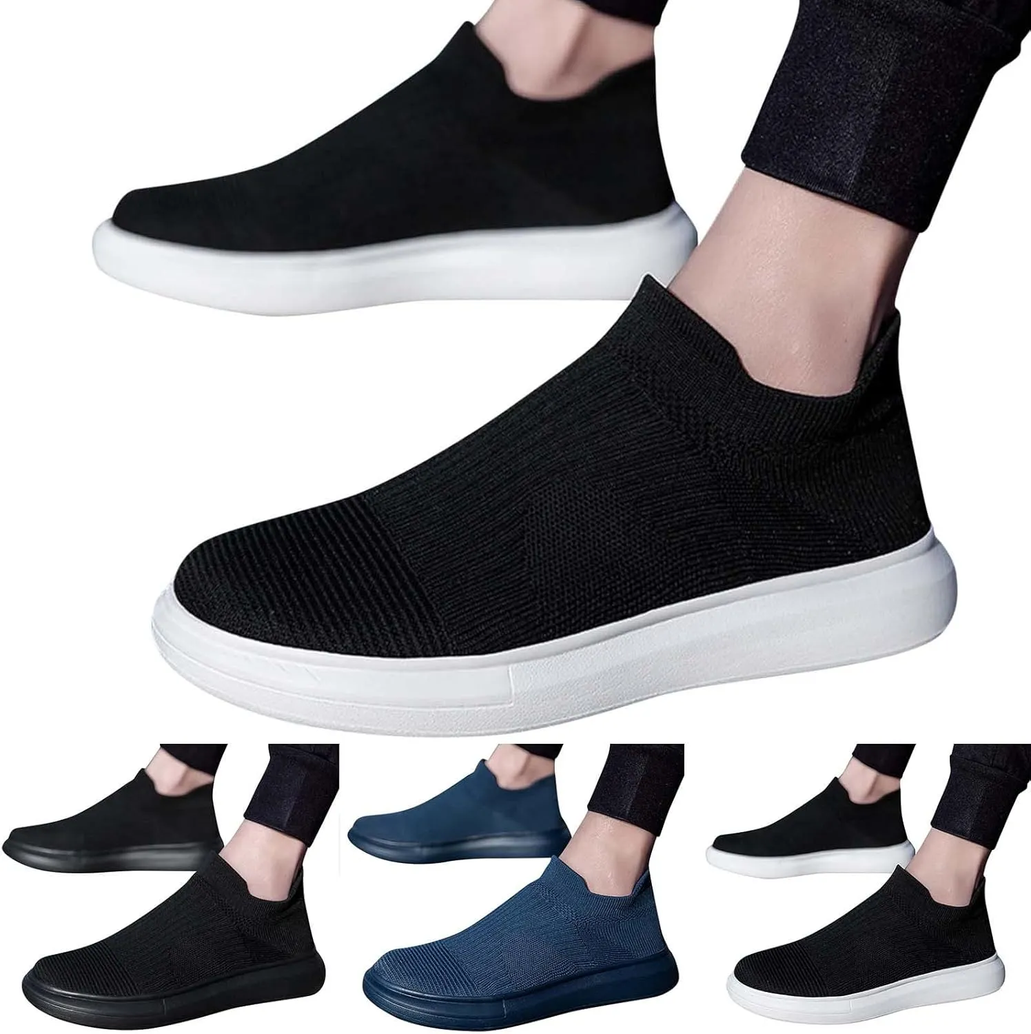 Mens Slip on Shoes Mens Athletic Shoes Slip on Shoe for Men Sneaker for Men Breathable Mesh Sneaker