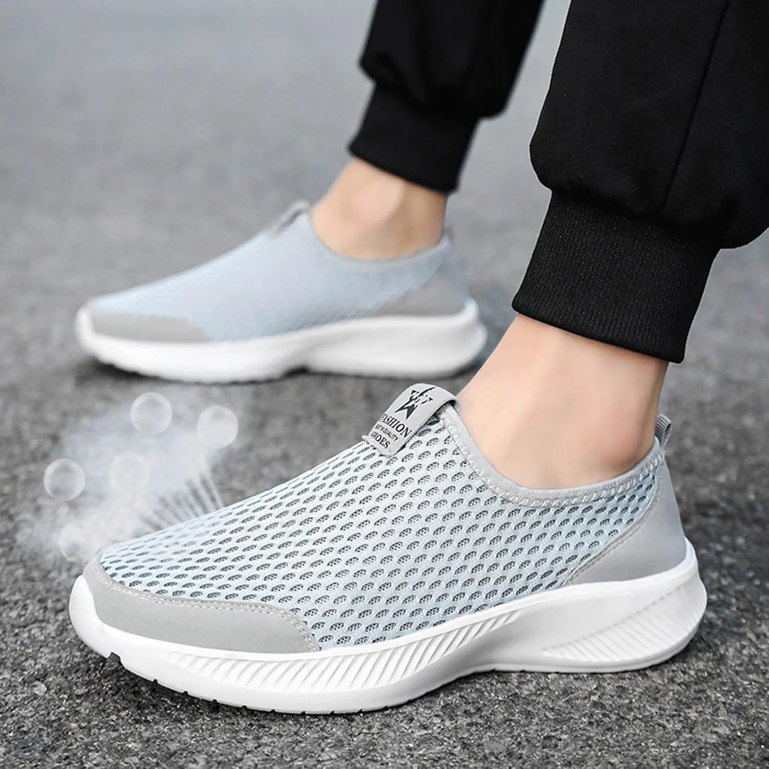 Mens Slip on Shoes Mens Walking Shoes Slip on Shoe for Men Walking Shoe for Men Comfortable Mesh Sneaker