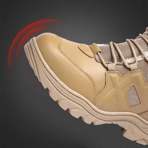 Men's Tactical Boots, Lightweight Military Boots Breathable Desert Boots Waterproof Hiking Work Boots Lightweight Comfortable Boots for Work All Day
