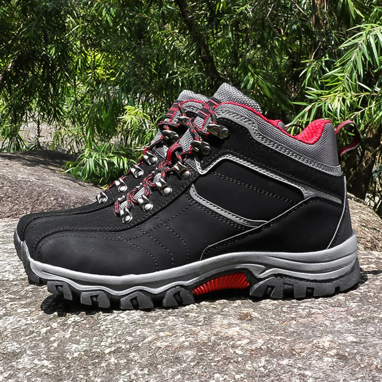 Men's Waterproof Hiking Boots High Top Trekking Hiking Shoes Outdoor Non-Slip Work Boots