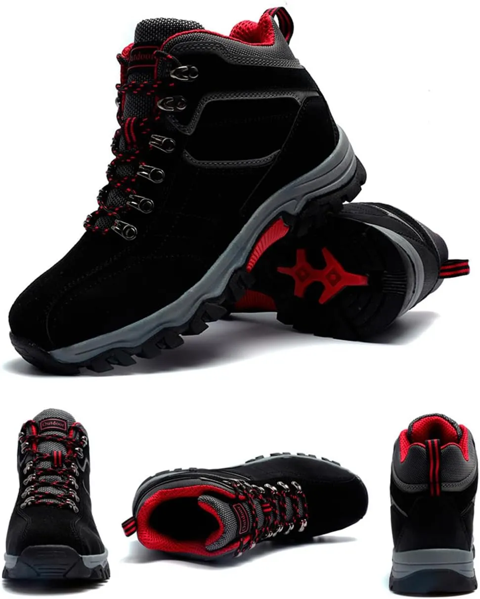Men's Waterproof Hiking Boots High Top Trekking Hiking Shoes Outdoor Non-Slip Work Boots