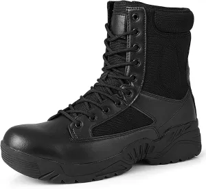 Mens Waterproof Hiking Boots Military Tactical Boots Combat Boots Breathable Police Patrol Boots Army Boots