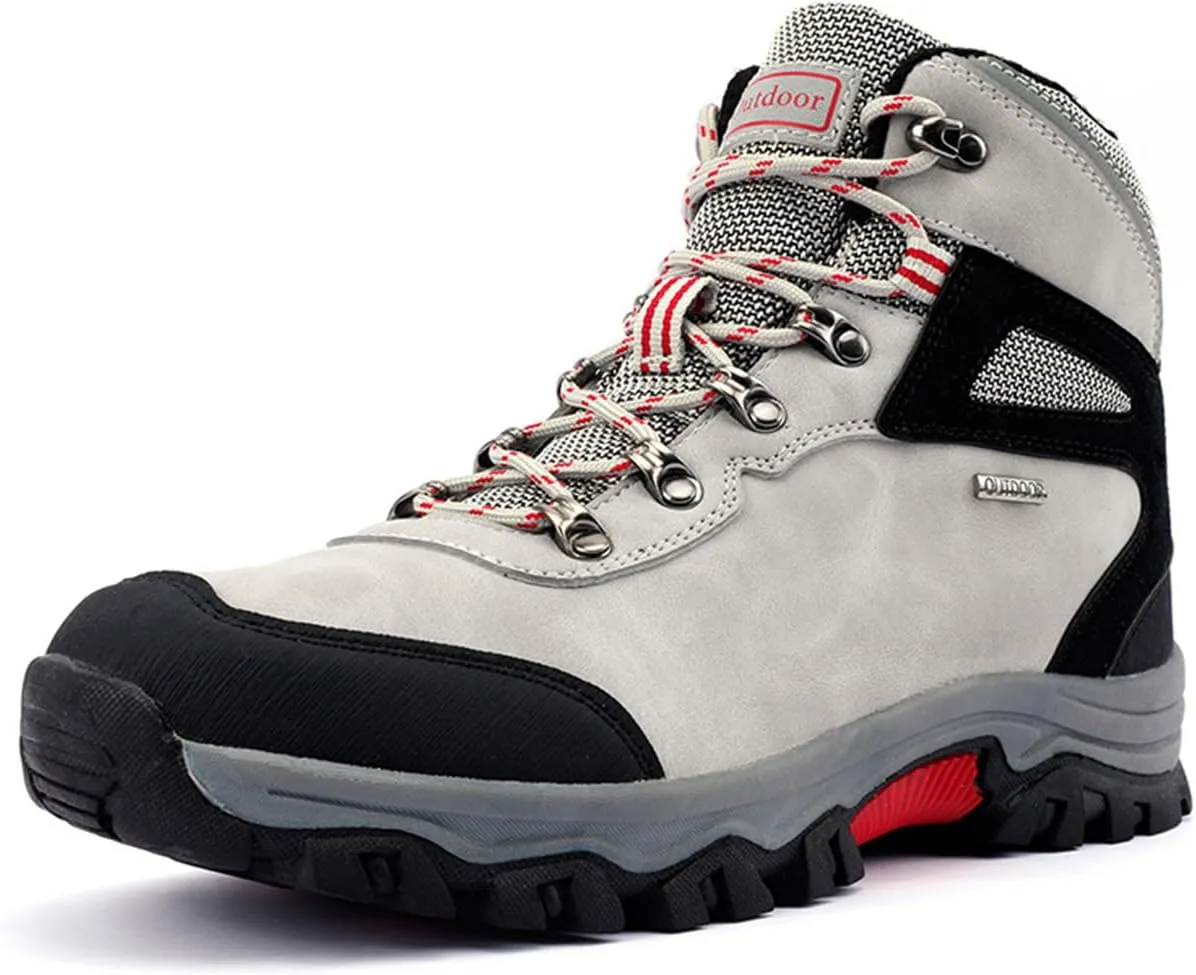 Men's Waterproof Hiking Boots Outdoor Non-Slip Work Boots High Top Trekking Hiking Shoes