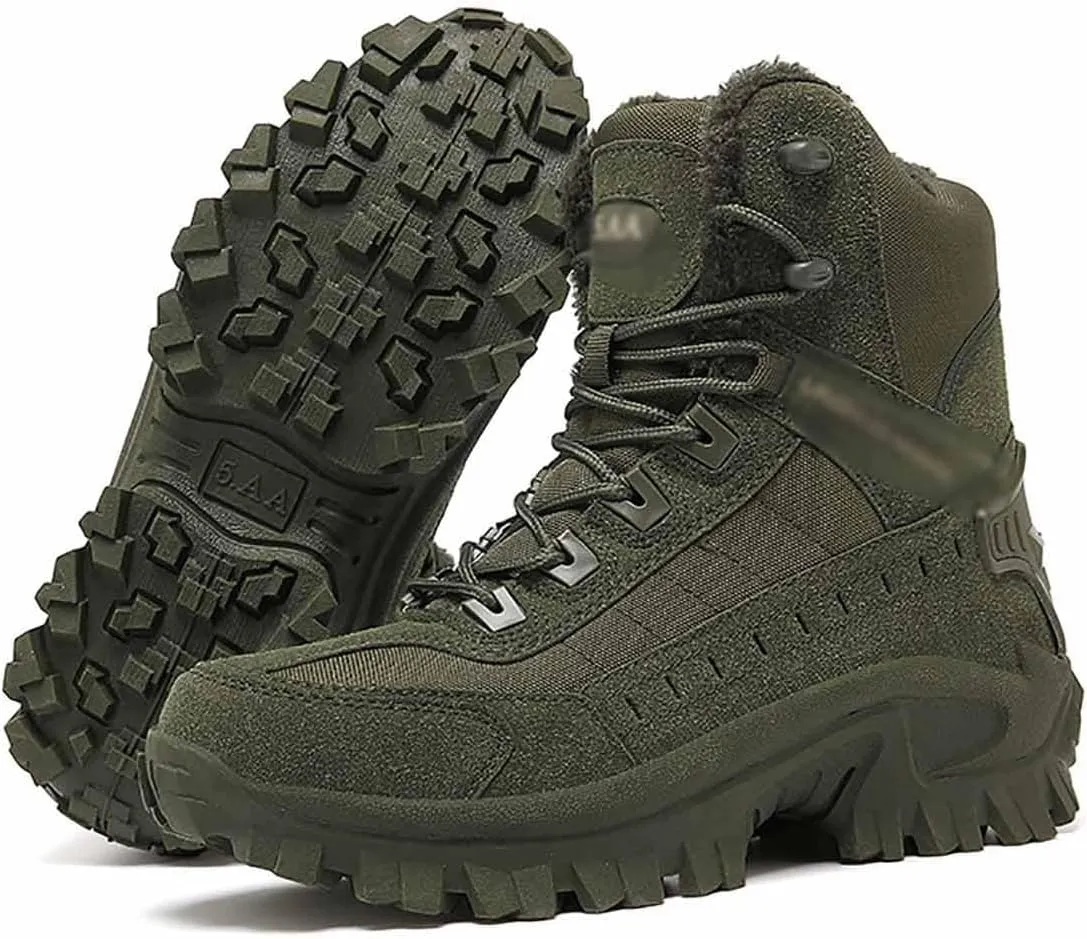 Men's winter Waterproof Tactical Work Boots, Lightweight Work Boots, Military and Tactical Footwear, Waterproof Hiking Work Boots, Military Tactical Boots, Durable Combat Boots