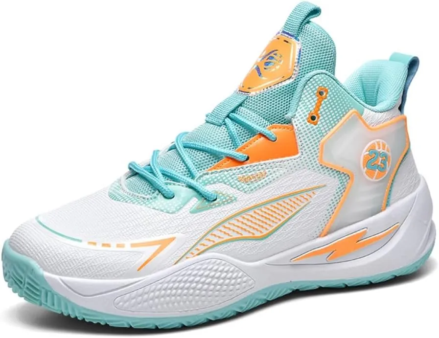 Men's Women's Basketball Shoes High Top Ultra-Light Fashion Anti Slip Breathable Sneakers