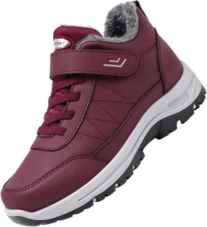 Men's Work Boots Slip On Hiking Sneakers Fur Lined Ankle Boot Women's Safety Shoes Composite Toe Platform Sneakers Indestructible Hike Grounded Footwear